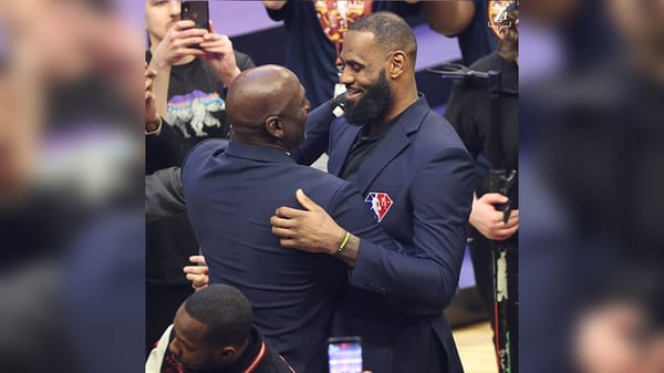 LeBron James y Michael Jordan se reencontraron en el All-Star