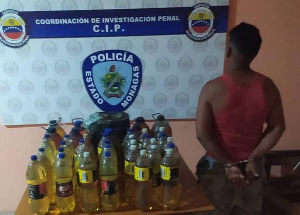 Detenido el "El Negro Gasolina" por presunta venta de 125 litros de combustible