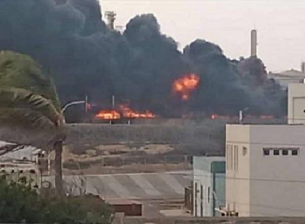Reportaron un incendio en la Refinería Cardón en el estado Falcón