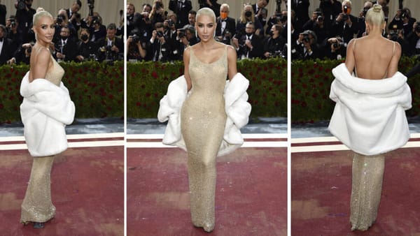 Kim Kardashian deslumbró en la Met gala tras usar icónico vestido de Marilyn Monroe