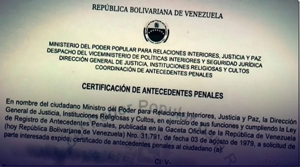 Trámites para solicitud de antecedentes penales dejó de ser gratuito