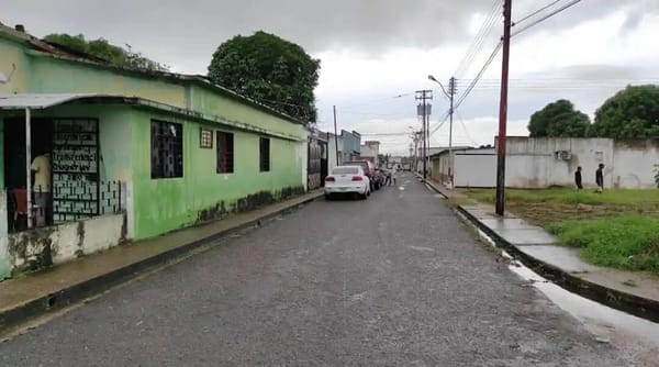 Un tramo de la carretera 14 en Las Brisas del Orinoco de hundió