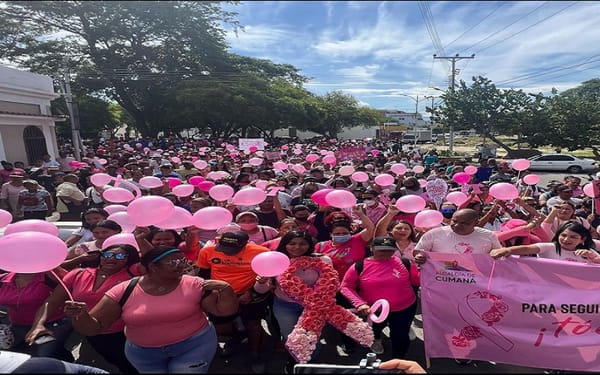 Alcaldía de Cumaná marchó por el día mundial de la lucha contra el cáncer de mama