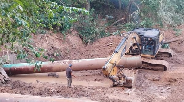Siguen los trabajos de reparación en el gasoducto José Francisco Bermúdez