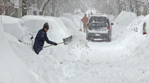 Se pronosticó fuerte tormenta con nieve en gran parte de EEUU
