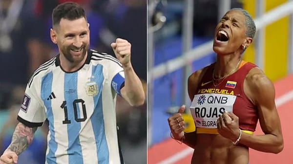 AIPS escogió a Yulimar Rojas y Lionel Messi como los mejores atletas de América 2022