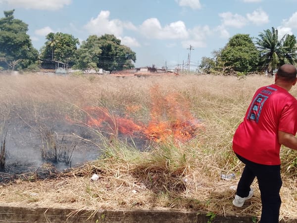 Incendio forestal causó preocupación en estudiantes del Colegio Sanz de Maturín