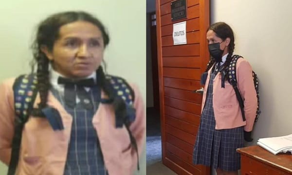 Hombre fue detenido por entrar a baños de niñas de un colegio vestido como alumna