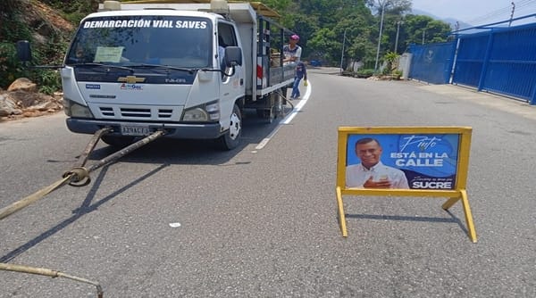 Se realizaron trabajos de asfaltado en distintos municipios del estado Sucre