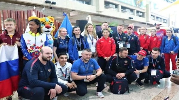 Atletas rusos llegaron a Venezuela para participar en los Juegos del ALBA