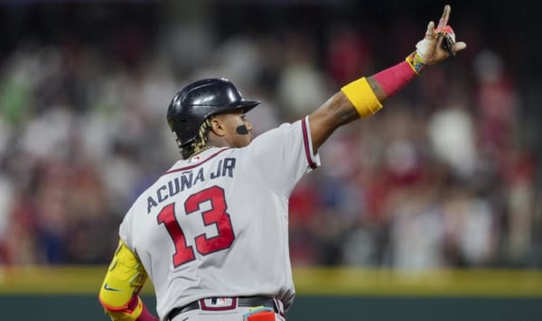 Ronald Acuña Jr rompió récord de jonrones en el Truist Park