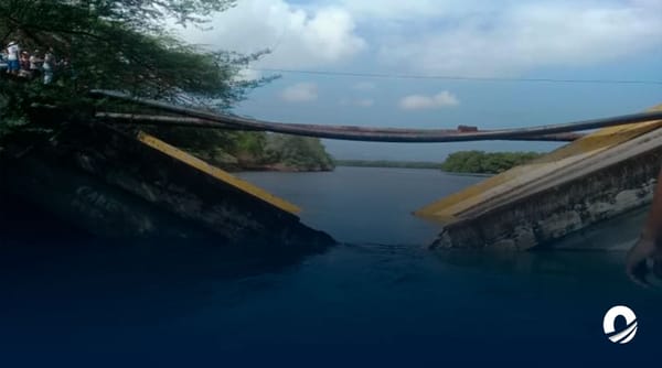 Evalúan daños por colapso de puente Guayacán en Miranda