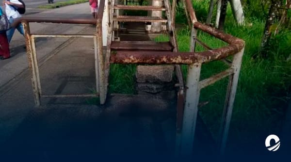 Denunciaron mal estado de pasarela de avenida Bella Vista en Maturín