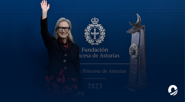 Meryl Streep recibió el Premio Princesa de Asturias de las Artes en España.