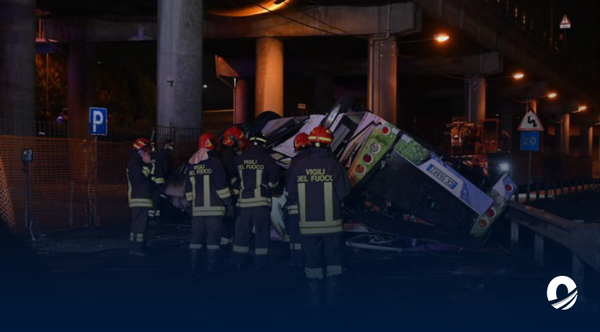 Accidente de bus dejó al menos 21 muertos y varios heridos en Venecia