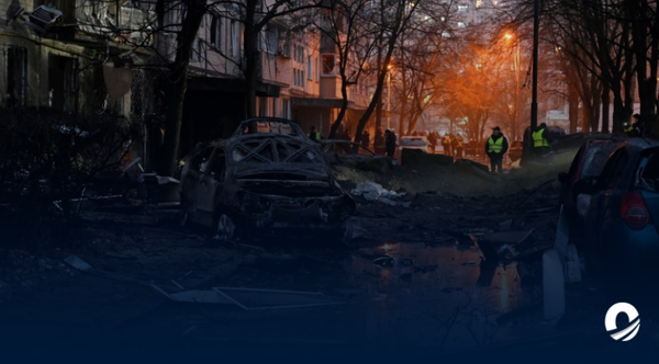 Ataque con misiles dejó al menos 50 heridos en la capital de Ucrania