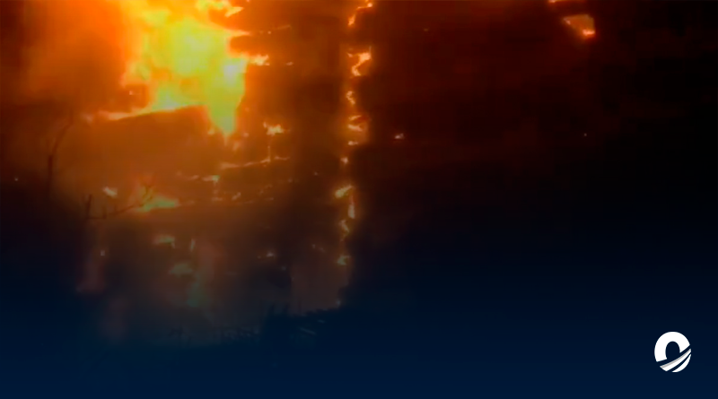 Voraz incendio afectó hospital de Teherán