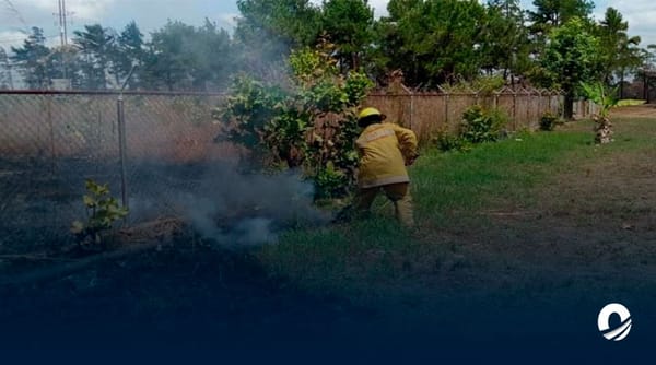 Incendio aeropuerto San Tomé