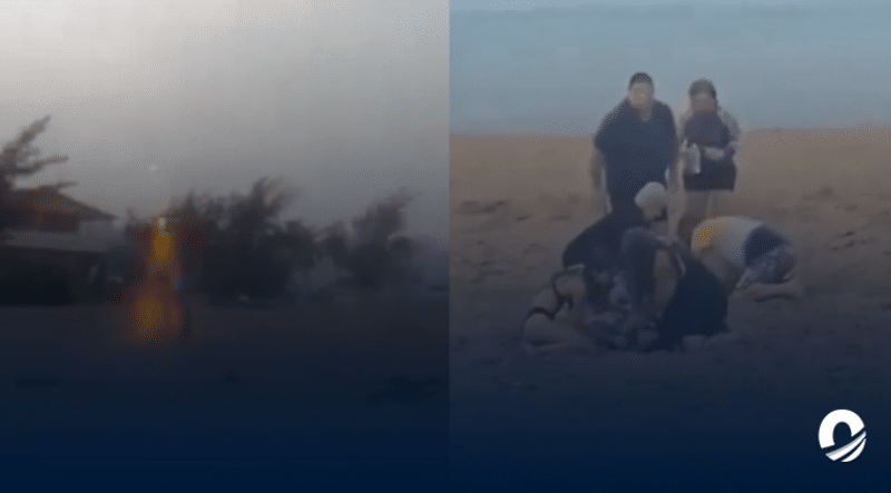 Tres niños fueron impactados a por un rayo en una playa de Puerto Rico