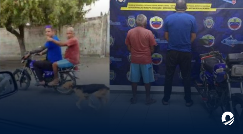 Detenidos hombres que arrastraron a un perro atado a una moto en el Zulia