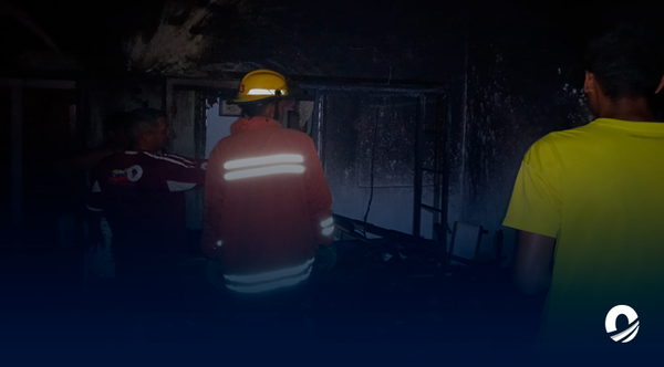 Corto circuito ocasionó incendio de una vivienda en Carúpano