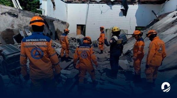 Techo de salón de eventos colapsó dejando dos muertes y más de 40 heridos en Colombia