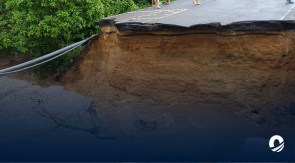 Troncal 9 Güiria-Carúpano derrumbe