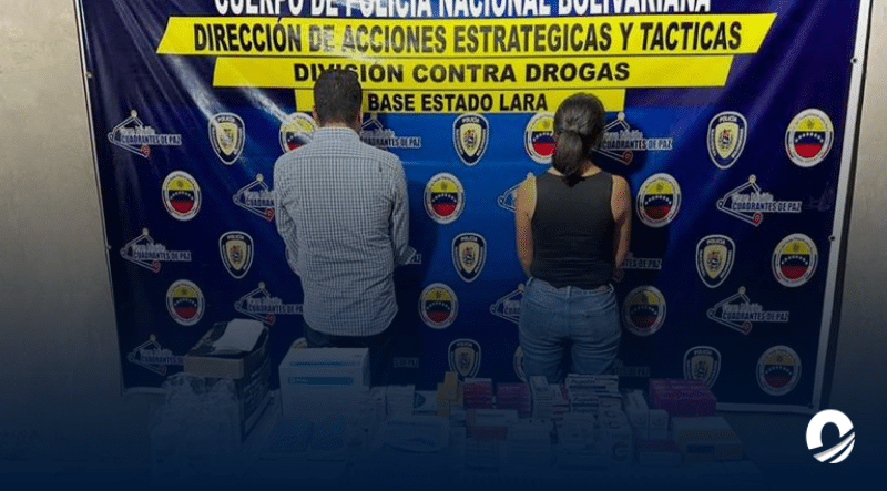 Pareja fue detenida por tráfico de fentanilo en Lara