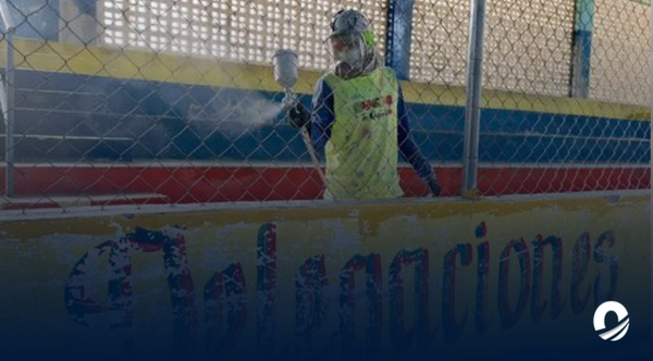 SUCRE | Autoridades realizan labores de reacondicionamiento en el Gimnasio de Lucha “Ramón Álvarez”