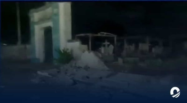 Cementerio El Espinal pared colapso Nueva Esparta