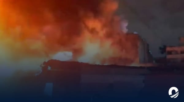 Incendio almacen Catia