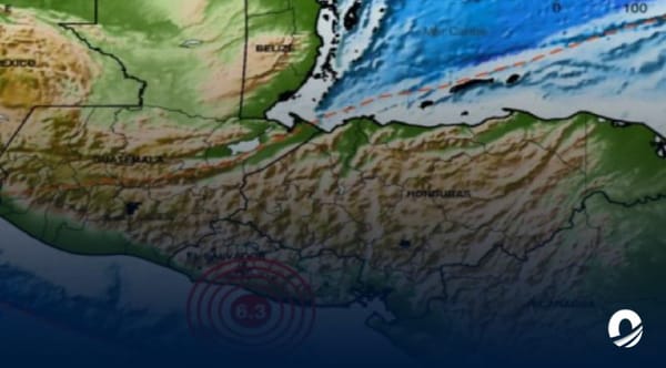Sismo de 6,3 de magnitud sacudió El Salvador, Guatemala, Honduras y Nicaragua