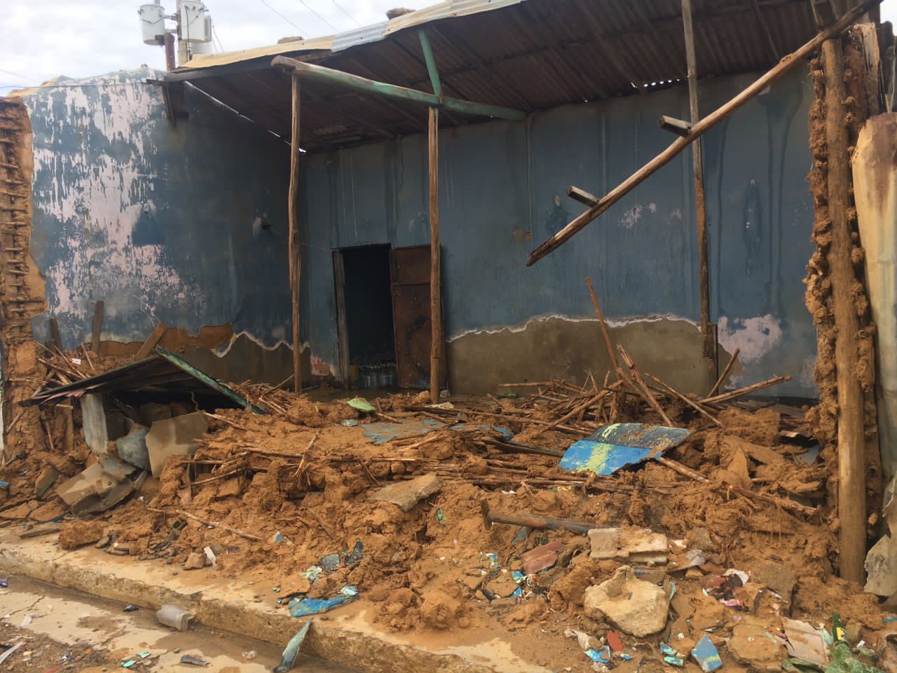 Una vivienda colapsó en Cumaná producto de las lluvias