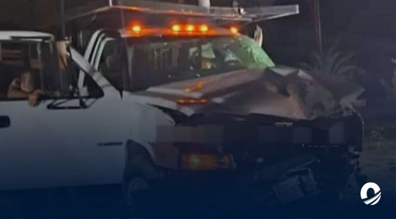 Dos personas resultaron heridas tras colisión de camión con poste en la carretera Cumaná-Cumanacoa